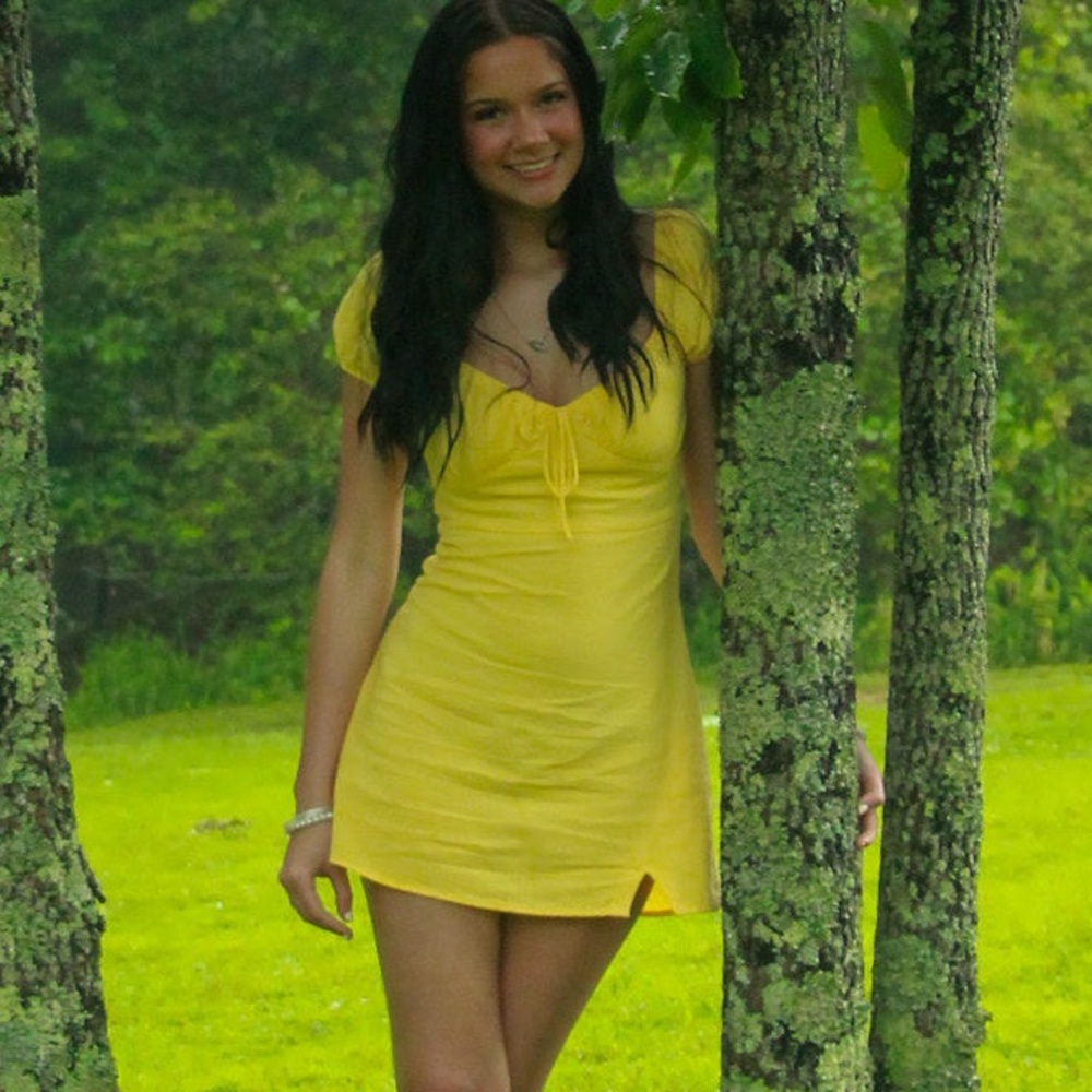 Yellow Mini Dress